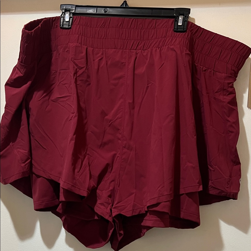 NWT POPFLEX Women's Ruby Highwaisted Super Short Plus Size 3x